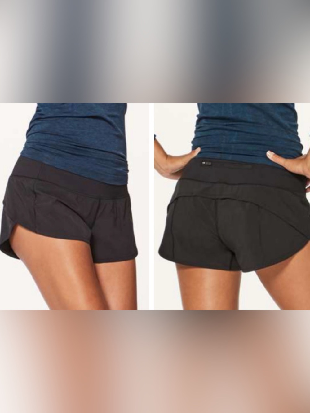 Lululemon Speed Up Short Black /Size 2